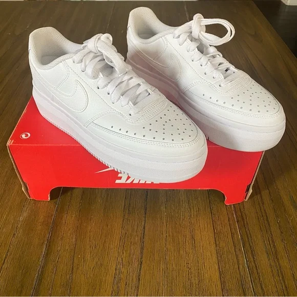 Nike Court Vision Alta LTR white sneakers - Picture 5 of 9